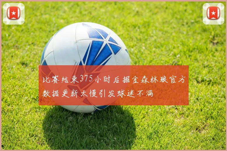 比赛结束375小时后掘金森林狼官方数据更新太慢引发球迷不满